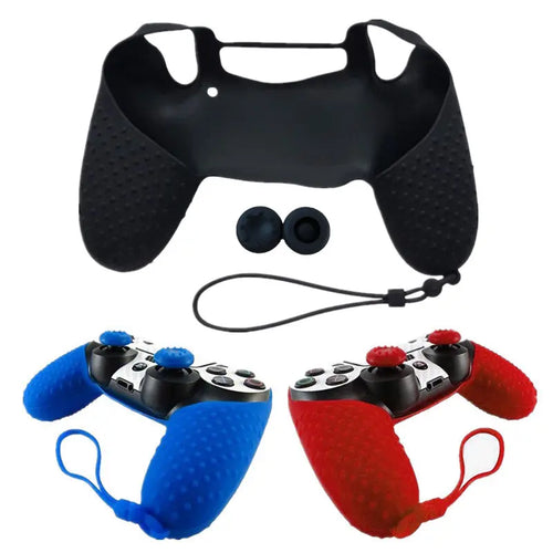 Housse manette PS4 – Caoutchouc antidérapant, 8 versions