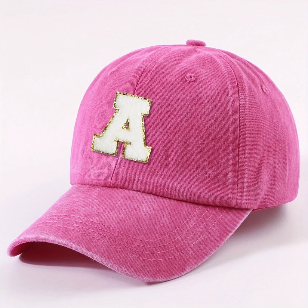 Casquette Baseball – Alphabet A–Z Rose & Dorée - LSDLBoutique
