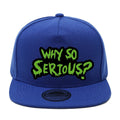 Casquette Streetwear – WHY SO SERIOUS? – Bleu royal | Les Secrets de Léa