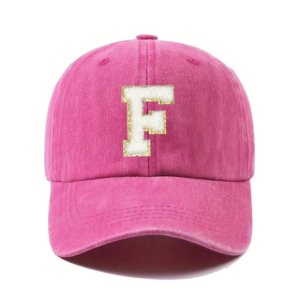 Casquette Baseball – Alphabet A–Z Rose & Dorée - LSDLBoutique