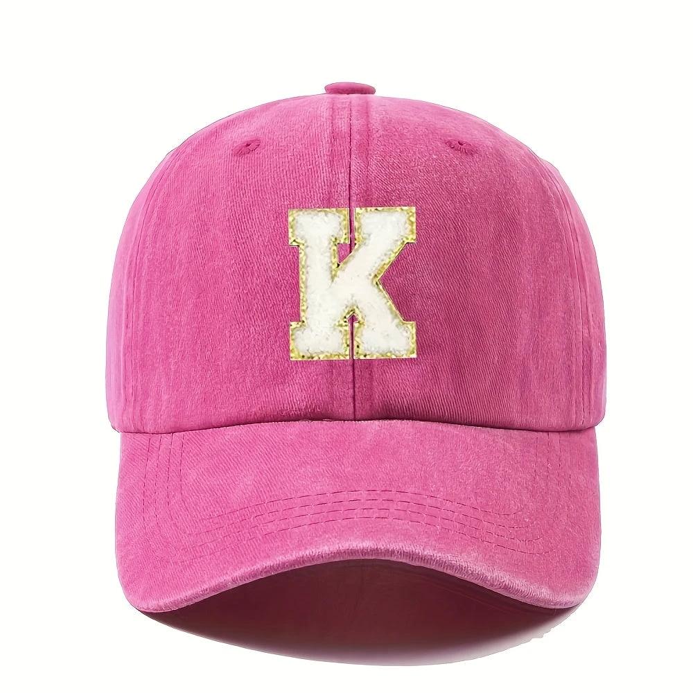 Casquette Baseball – Alphabet A–Z Rose & Dorée - LSDLBoutique