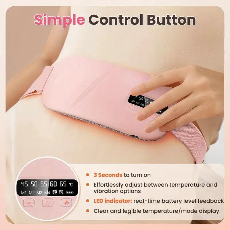 Masseur abdominal chauffant USB – 5 niveaux - LSDLBoutique