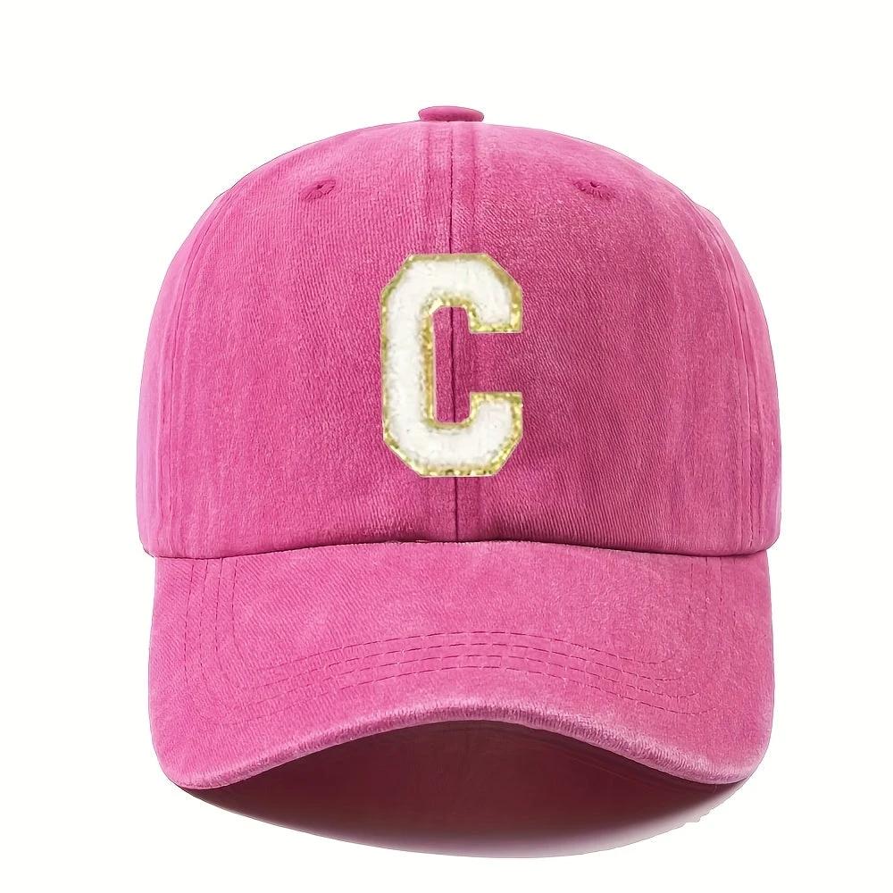 Casquette Baseball – Alphabet A–Z Rose & Dorée - LSDLBoutique