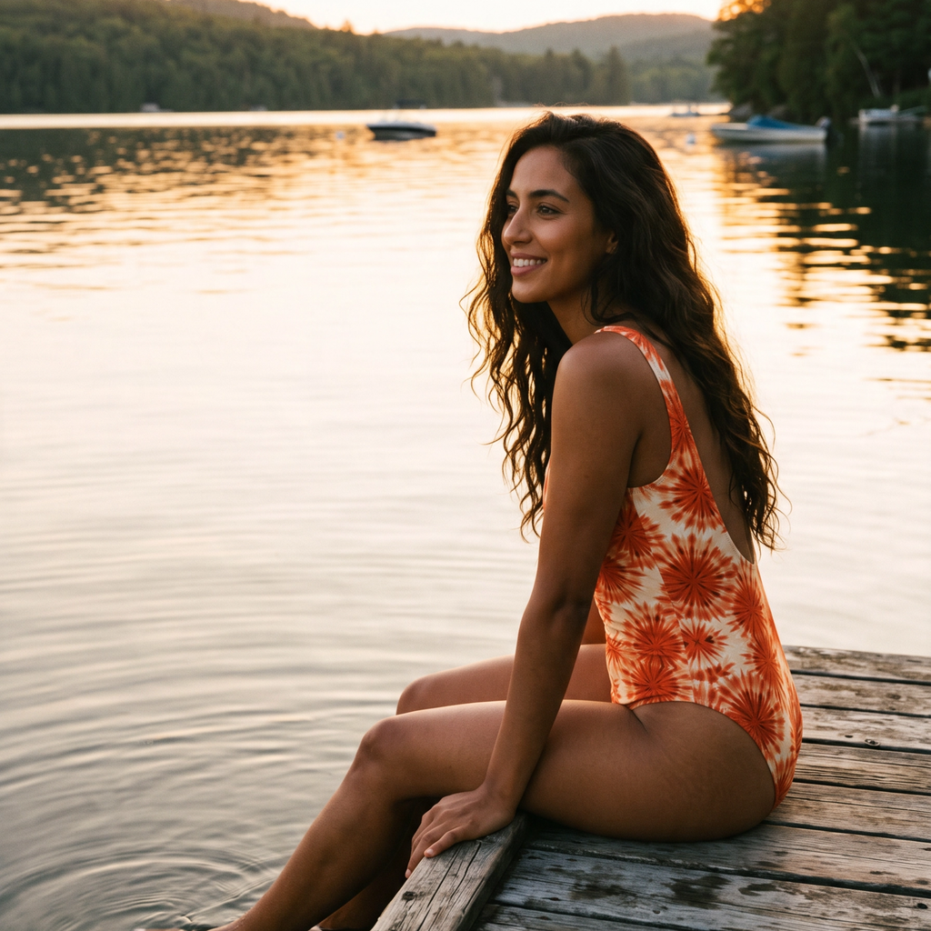 Sporty Backless One-Piece Swimsuit – Maren