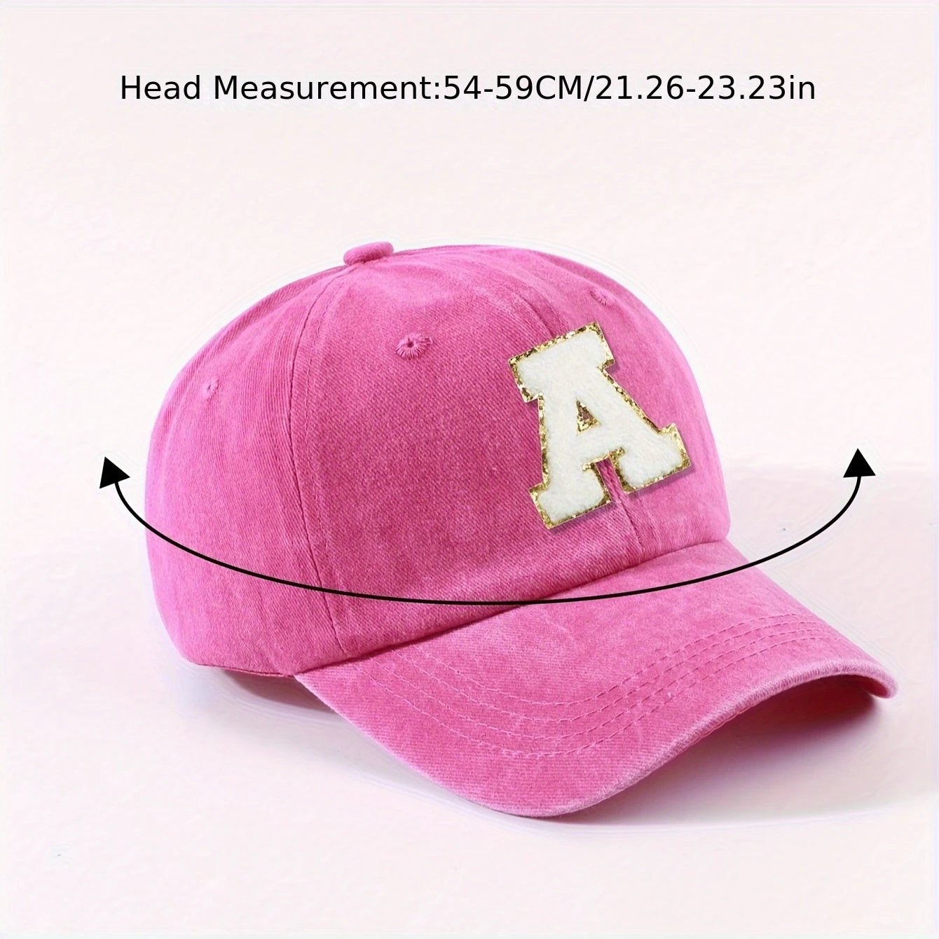 Casquette Baseball – Alphabet A–Z Rose & Dorée - LSDLBoutique