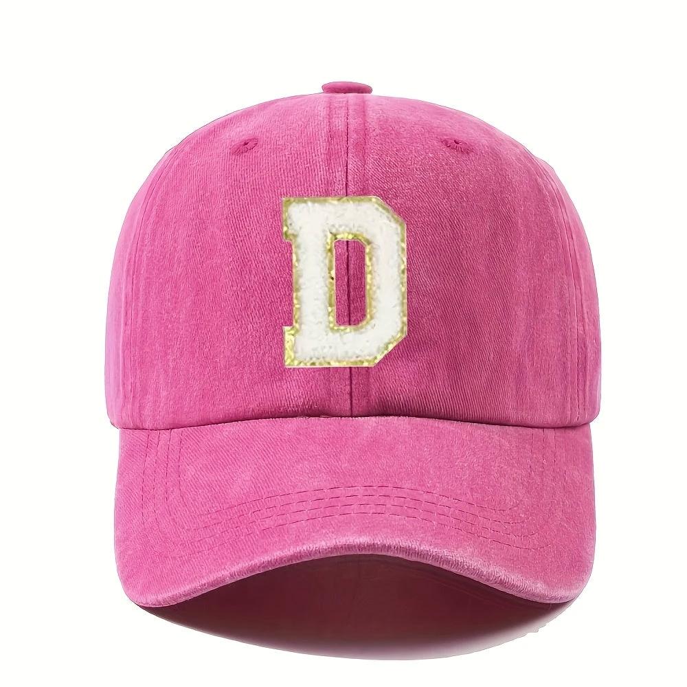 Casquette Baseball – Alphabet A–Z Rose & Dorée - LSDLBoutique