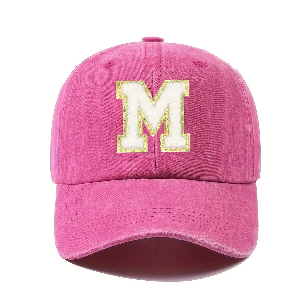 Casquette Baseball – Alphabet A–Z Rose & Dorée - LSDLBoutique