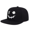 Casquette Hip-Hop Noire à Smiley Brodé - LSDLBoutique