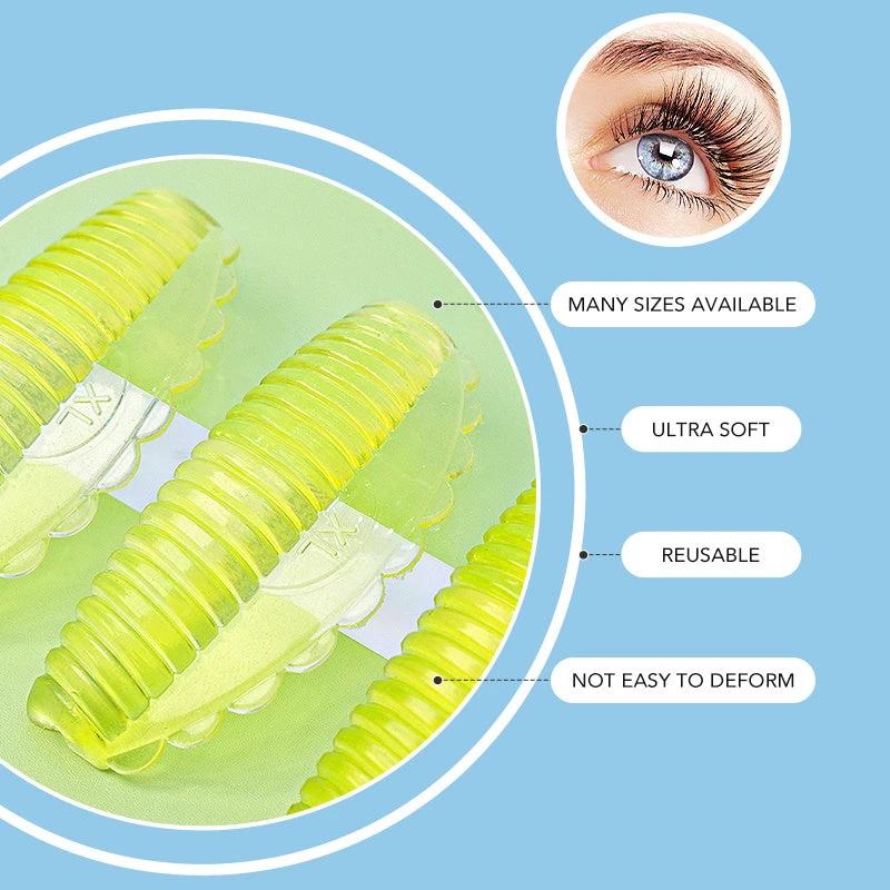 Set De 8 Pads De Rehaussement De Cils En Silicone Hypoallergénique Réutilisables Pour Lifting Précis Et Durable - LSDLBoutique