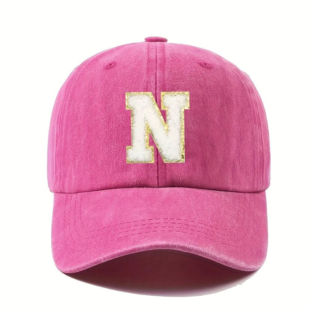 Casquette Baseball – Alphabet A–Z Rose & Dorée - LSDLBoutique