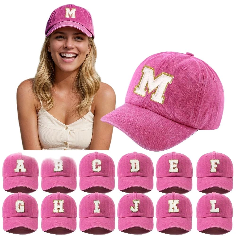 Casquette Baseball – Alphabet A–Z Rose & Dorée - LSDLBoutique
