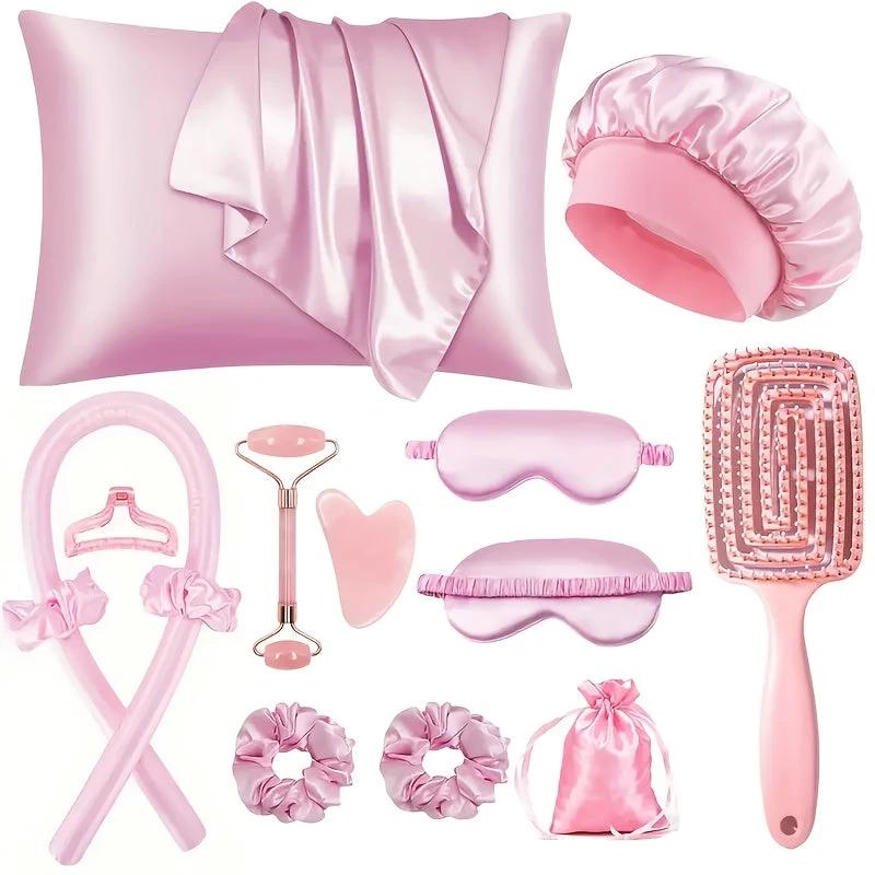 Ensemble Sans Chaleur 13 Pièces Satin Noir Édition Limitée - LSDLBoutique