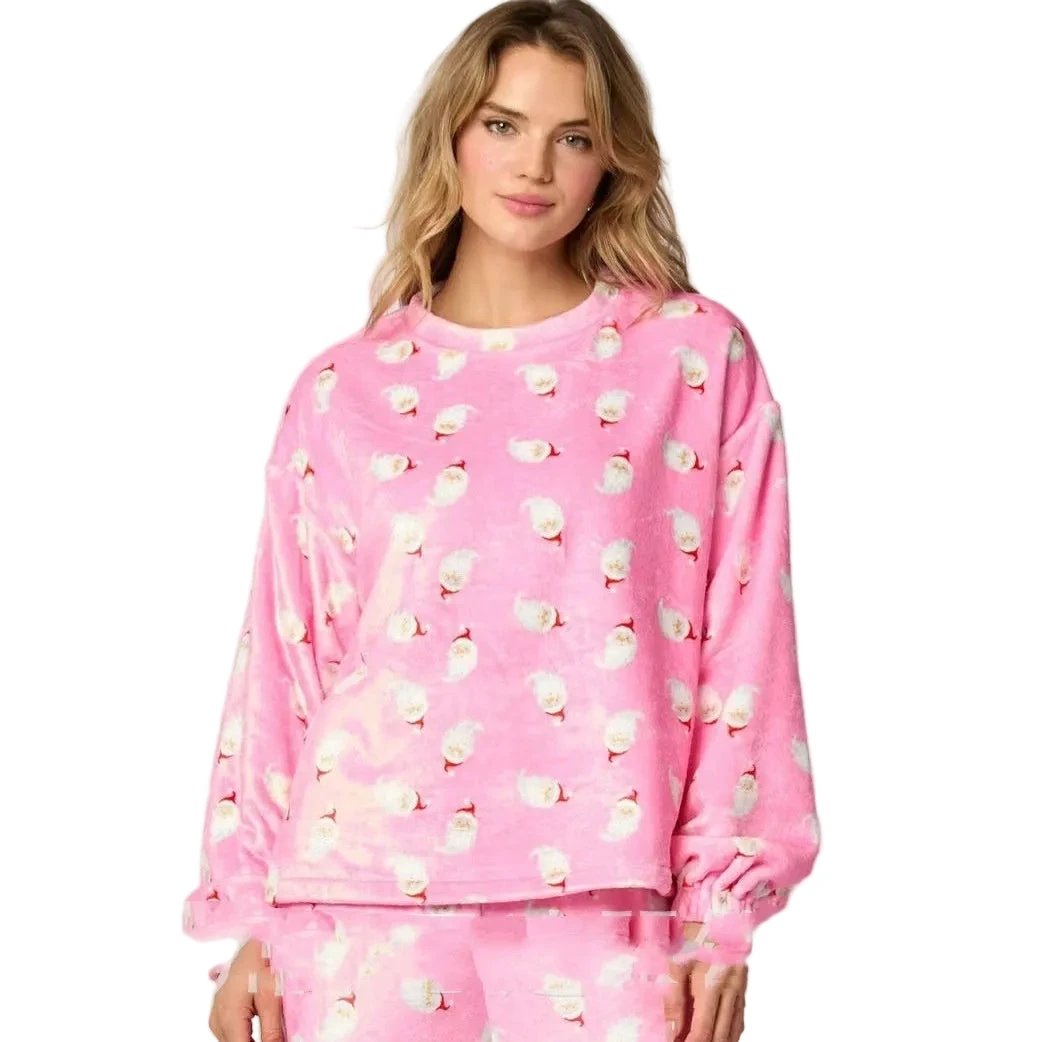 Les Secrets de Léa – Pyjama chaud en peluche à carreaux – Dorothée