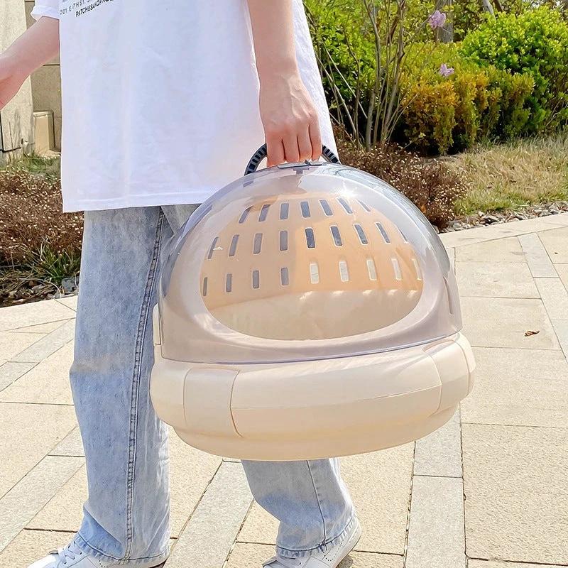 Panier de transport aéré pour animaux – Léger avec dôme transparent - LSDLBoutique