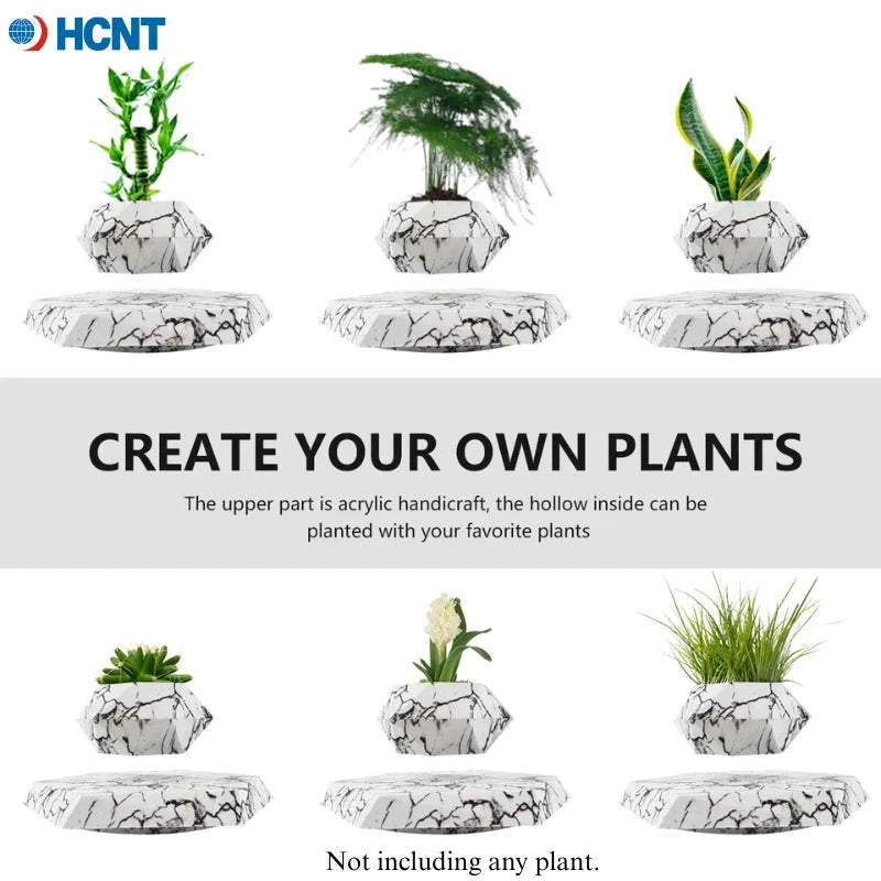 Pot de plante lévitant magnétique – Rotatif - LSDLBoutique