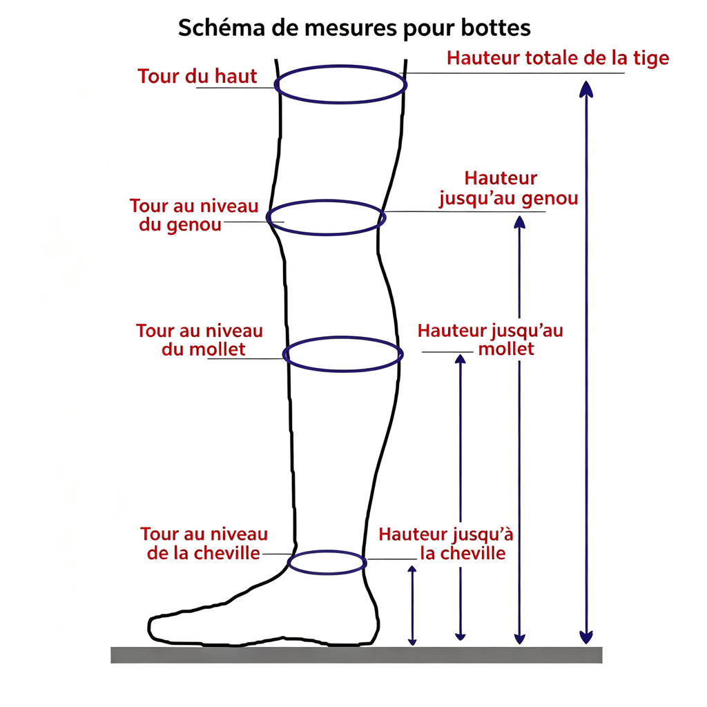 Bottes femme genou haut – Talon carré épais et plateforme – vue 24 | Les Secrets de Léa