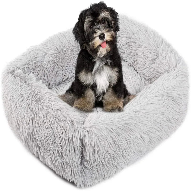 Lit pour chien carré – Peluche lavable - LSDLBoutique