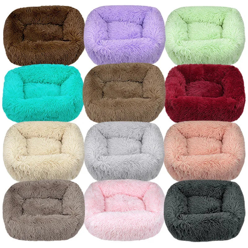 Lit pour chien carré – Peluche lavable - LSDLBoutique