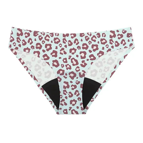 Culotte menstruelle léopard respirante étanche à 4 couches - LSDLBoutique