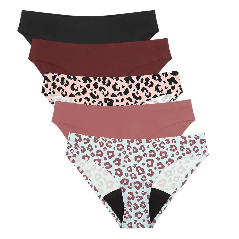 Culotte menstruelle léopard respirante étanche à 4 couches - LSDLBoutique