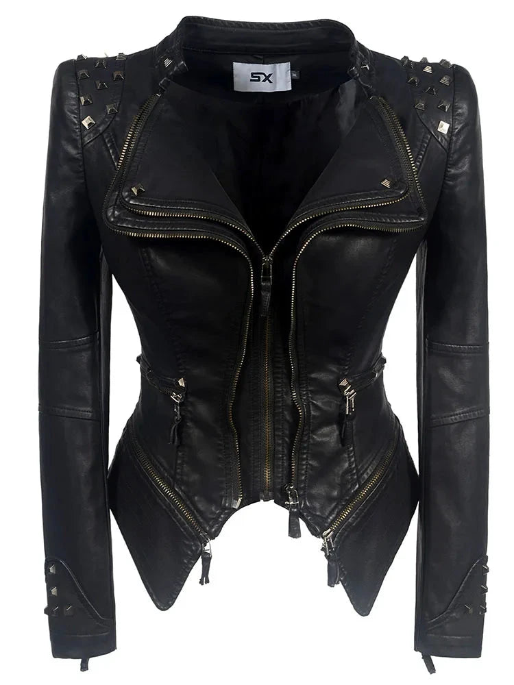 Veste Gothique en Denim Gris pour Femme - LSDLBoutique