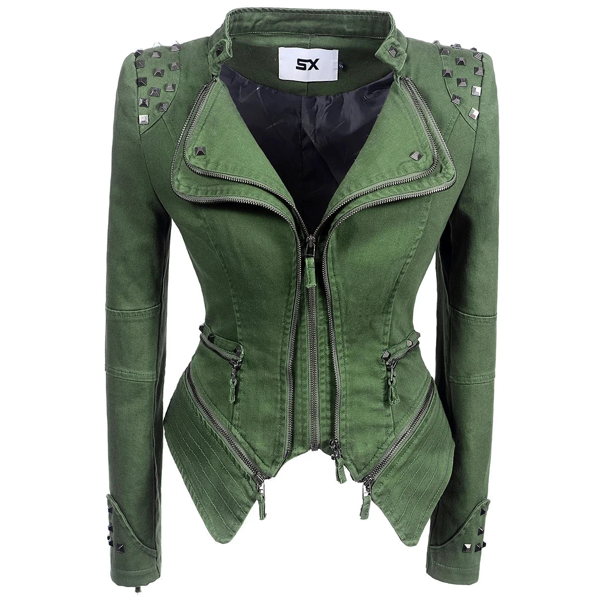 Veste Gothique en Denim Gris pour Femme - LSDLBoutique