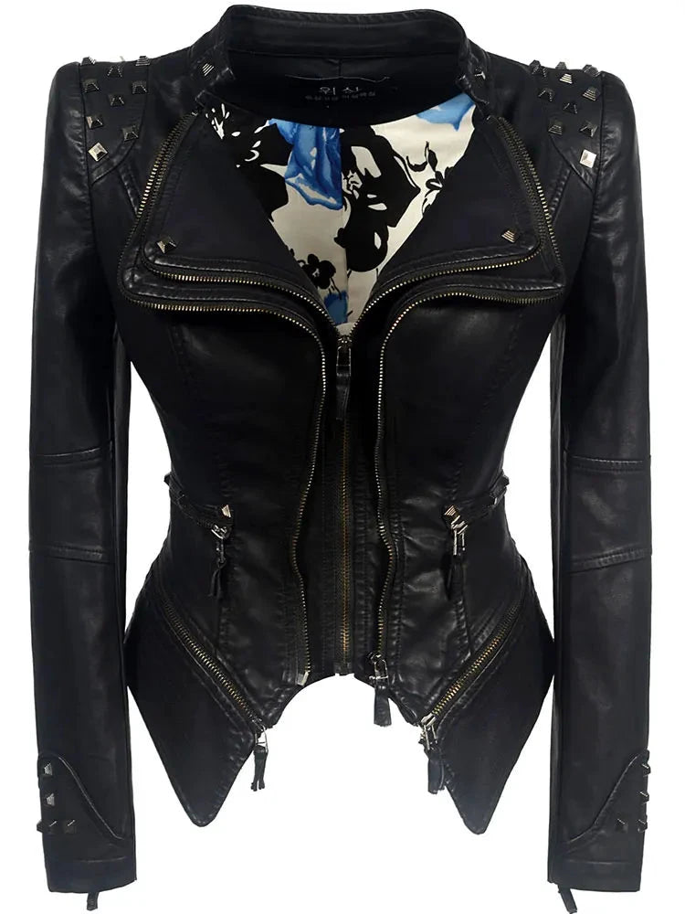Veste Gothique en Denim Gris pour Femme - LSDLBoutique