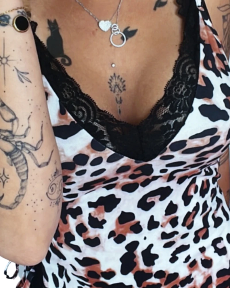 Les Secrets de Léa – Nuisette léopard – Savannah - LSDLBoutique