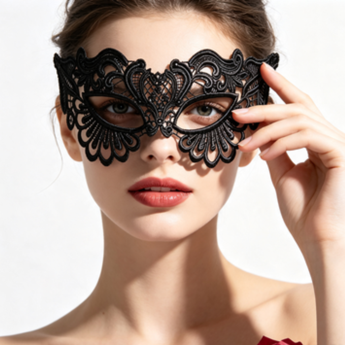 Masque de mascarade en dentelle – Loup vénitien femme | Les Secrets de Léa