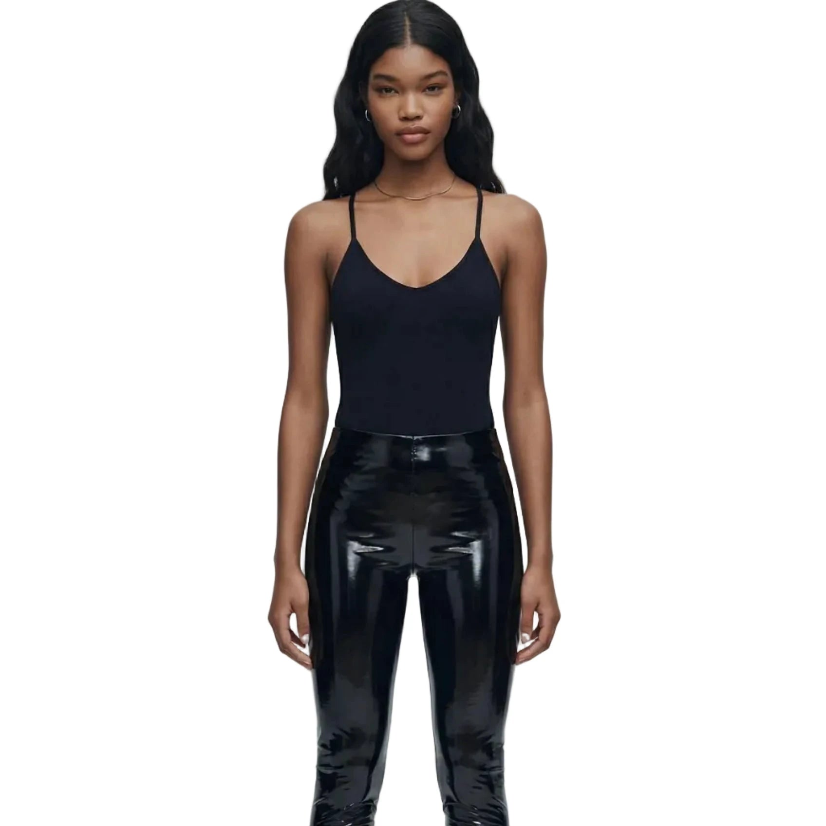 Pantalon Simili Cuir Brillant - Noir - LSDLBoutique