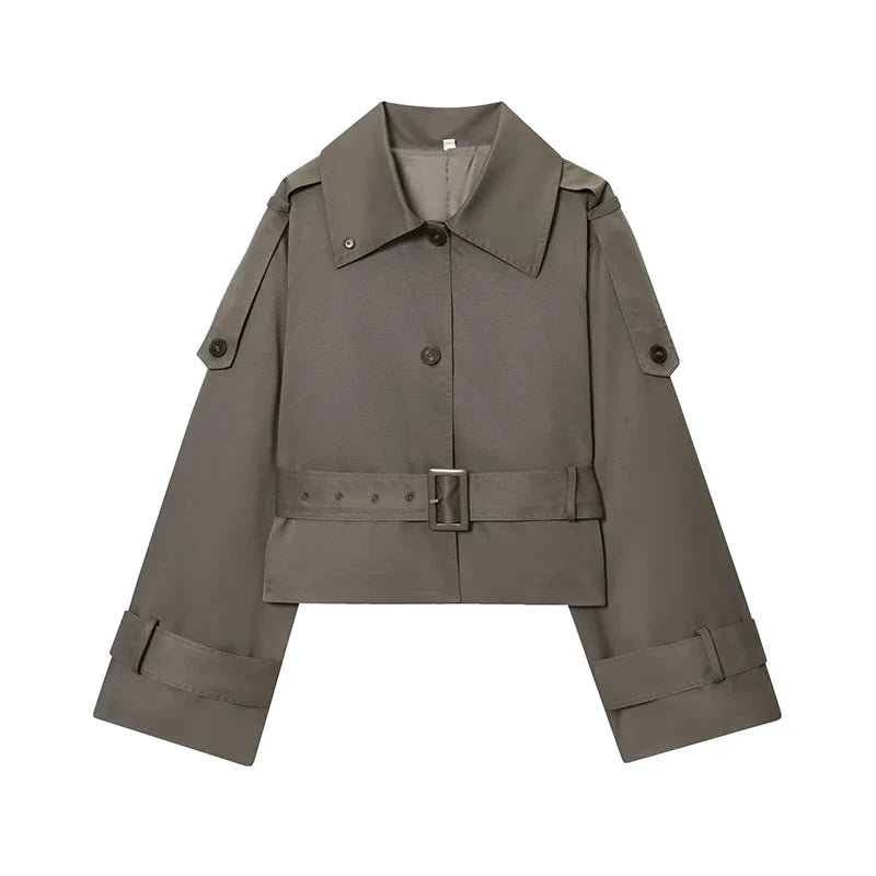 Women's pilot jacket – Structured zip and lapel