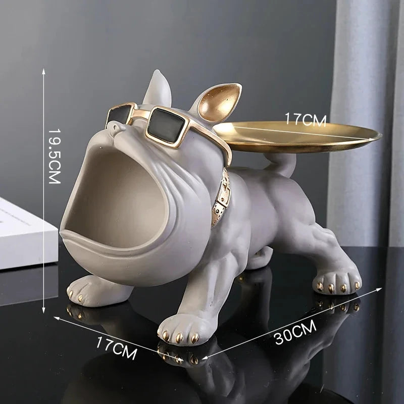 Figurine Chien Bouledogue – Déco Premium avec Rangement - LSDLBoutique