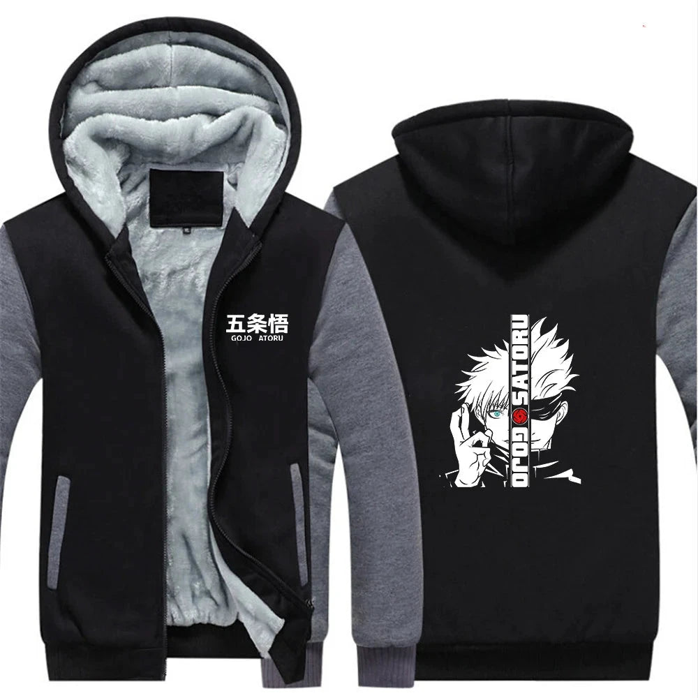 Veste à capuche polaire homme – Jujutsu Kaisen Gojo Satoru - LSDLBoutique