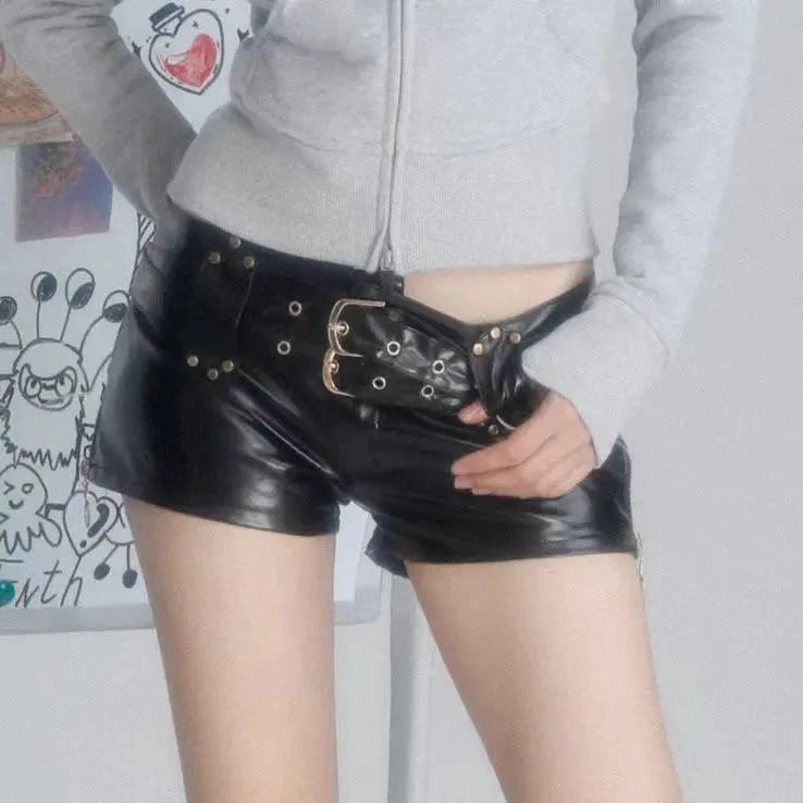 Shorts Cuir Taille Basse - LSDLBoutique