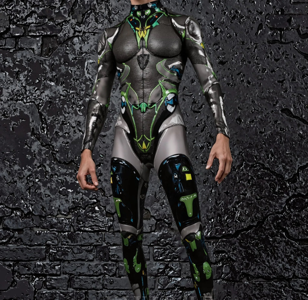 Combinaison armure robot futuriste — Costume steampunk techwear
