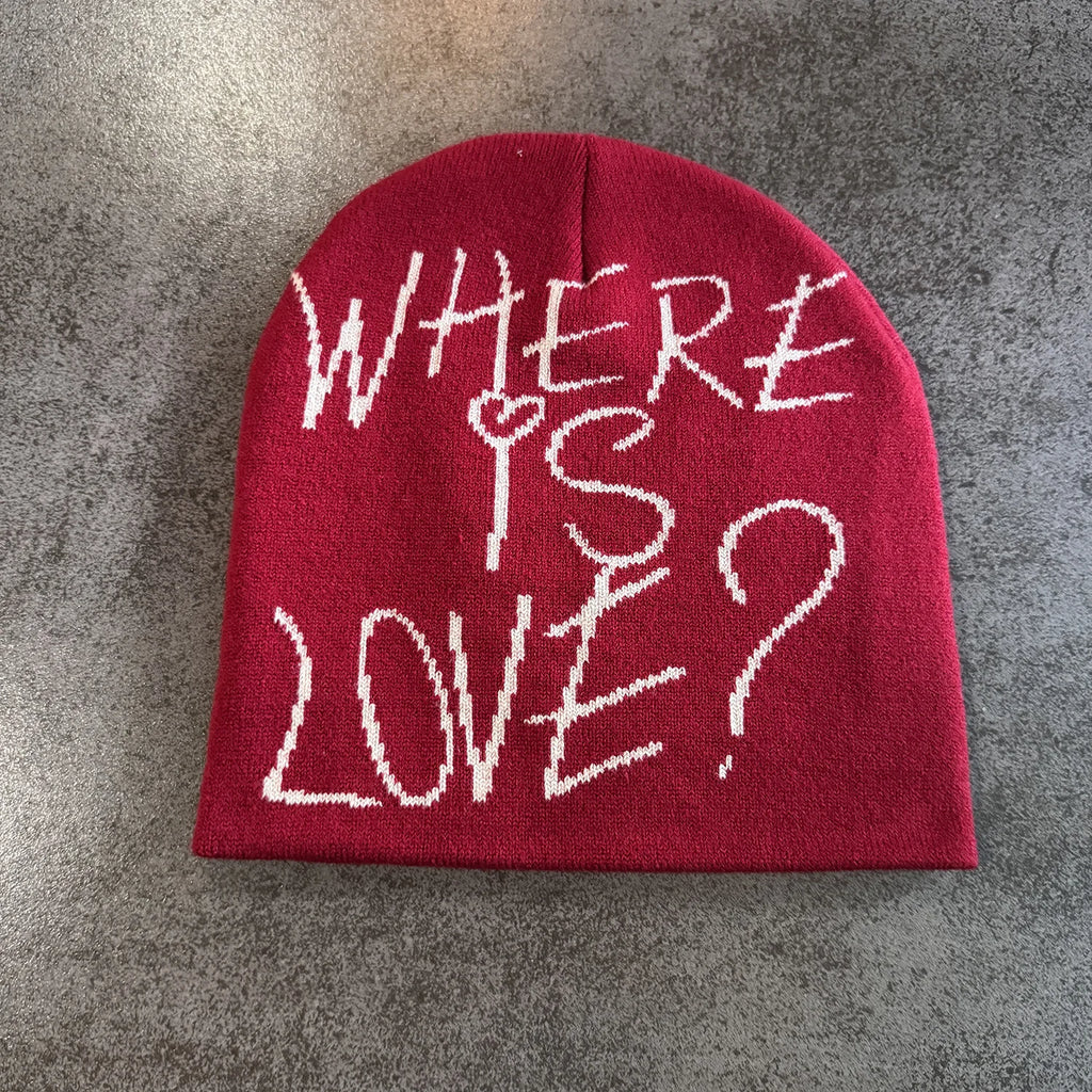 Bonnet jacquard Y2K – 100 motifs, taille unique