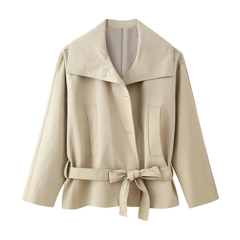 Women's pilot jacket – Structured zip and lapel