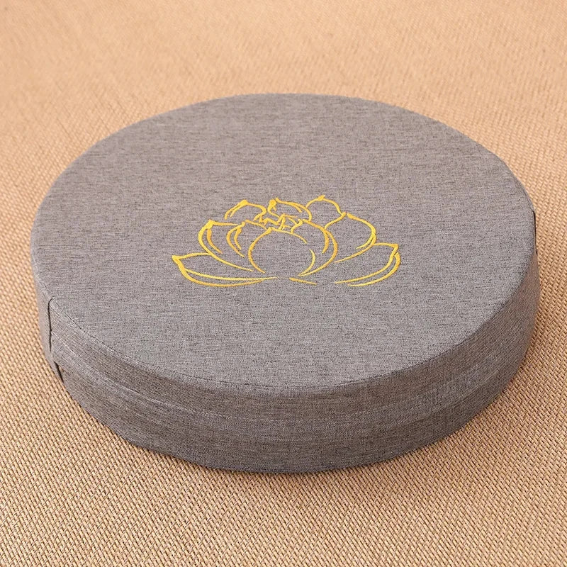 Coussin Lin Yoga et Méditation 40x6 cm