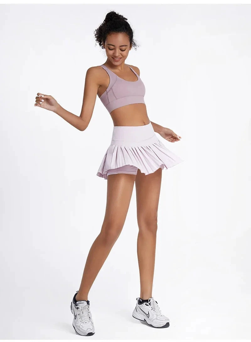 Jupe tennis femme plissée – Taille haute - LSDLBoutique