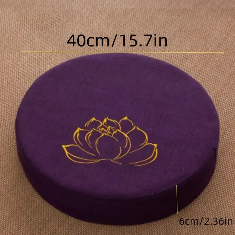 Coussin Lin Yoga et Méditation 40x6 cm