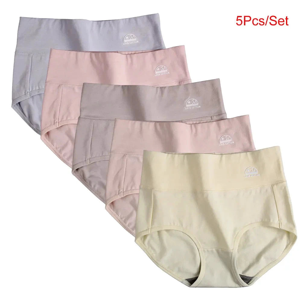 Les Secrets de Léa – Culotte taille haute en coton (lot de 5) – Olive - LSDLBoutique
