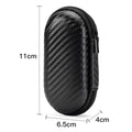 Etui de transport rigide en EVA noir; boîtier compact 11×6,5×4 cm à fermeture éclair