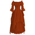 Robe longue style médiéval manches longues encolure élastique - LSDLBoutique