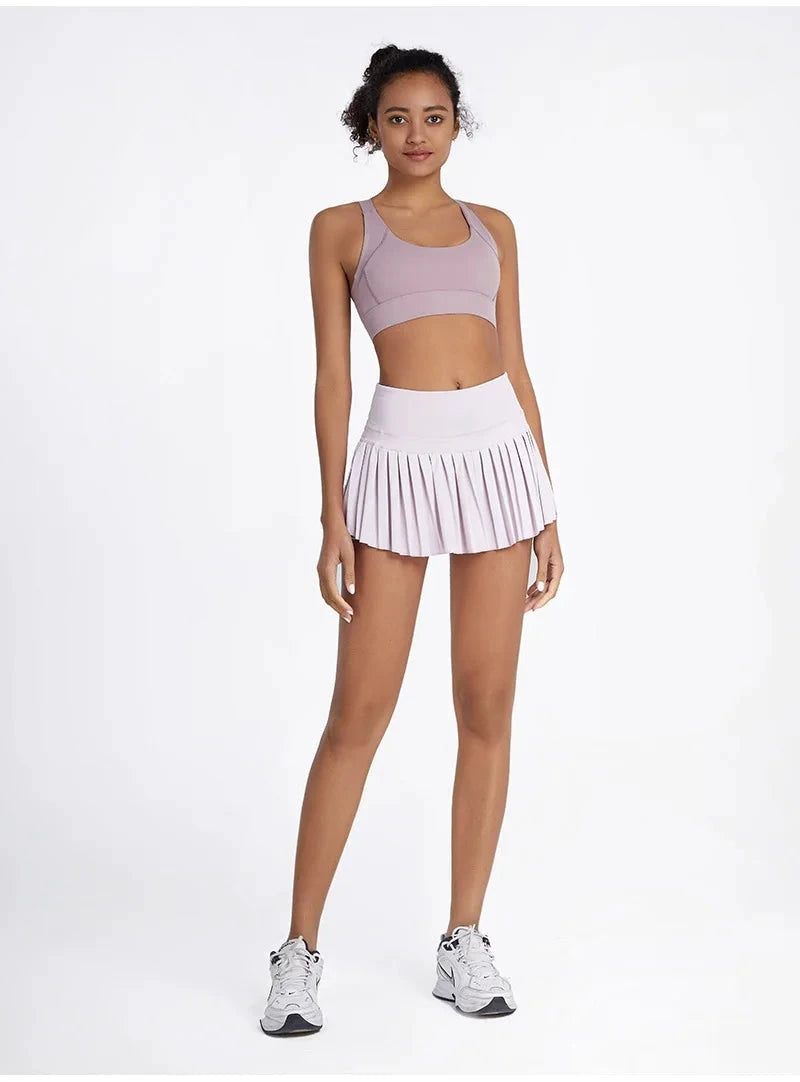 Jupe tennis femme plissée – Taille haute - LSDLBoutique