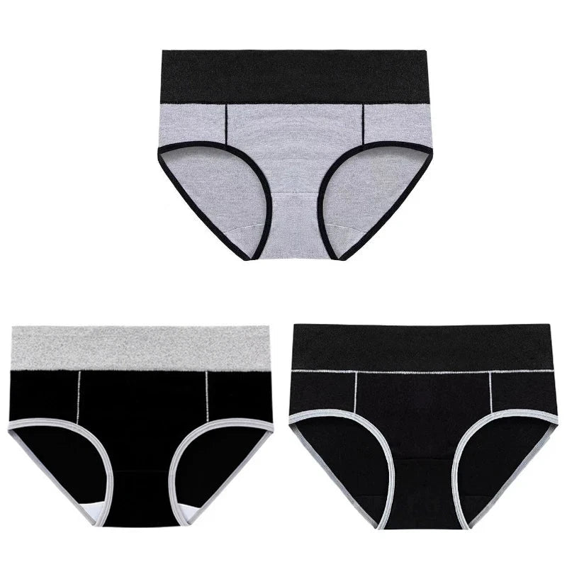 High-Waisted Cotton Briefs (Pack of 3) – Chen Asta