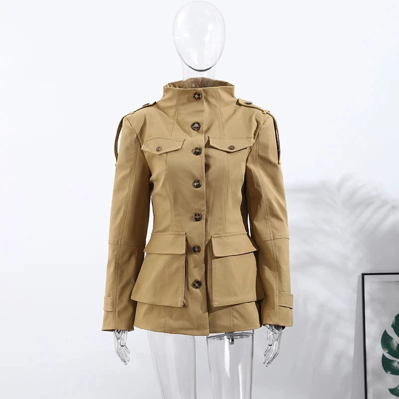 Women's pilot jacket – Structured zip and lapel