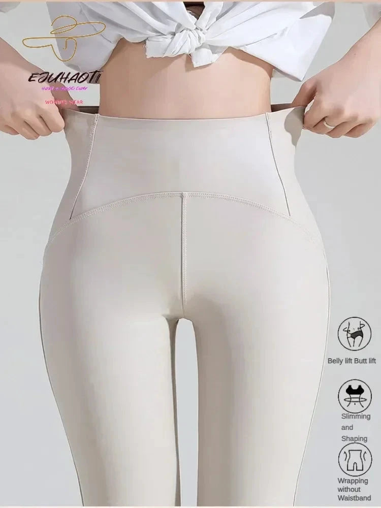 Leggings Cuir PU Noir Taille Haute Serpent - LSDLBoutique