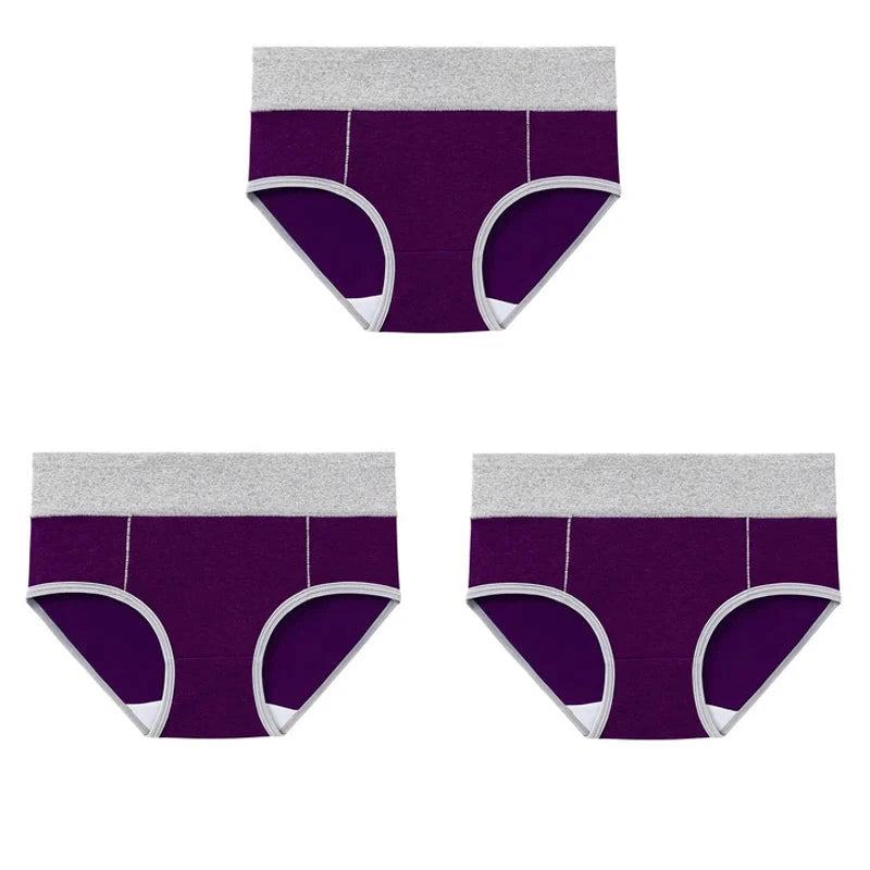 High-Waisted Cotton Briefs (Pack of 3) – Chen Asta