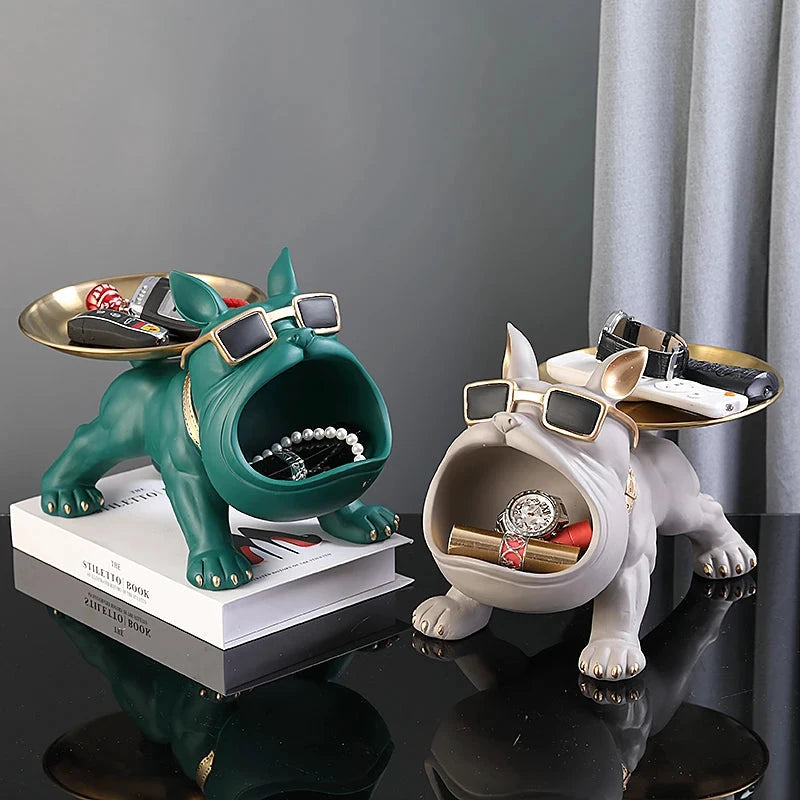 Figurine Chien Bouledogue – Déco Premium avec Rangement - LSDLBoutique