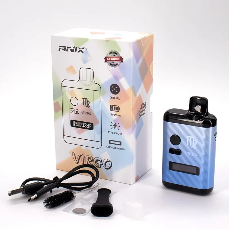 ANIX VIRGO Portable Vaporizer – Temperature Control, OLED Display